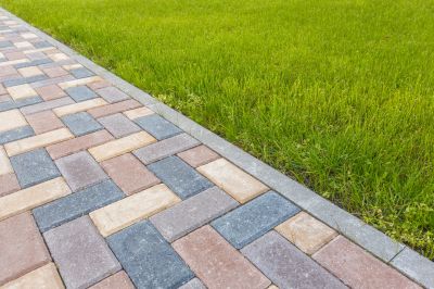 Colorful paver combination